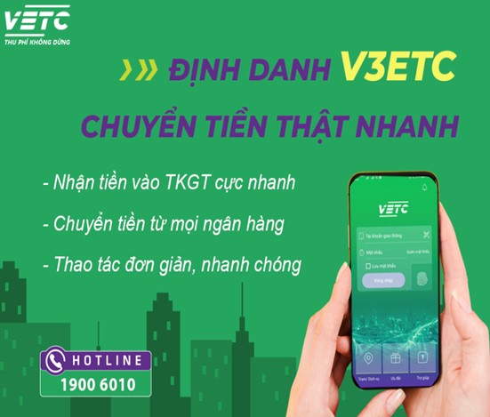 Nạp tiền vào tài khoản VETC qua tài khoản định danh