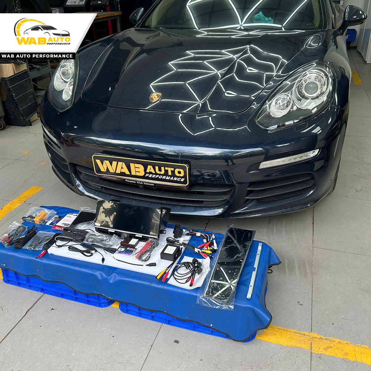 Hình Ảnh Thực Tế Nâng Cấp Màn Hình Android 12.3 Inch Porsche Panamera 970