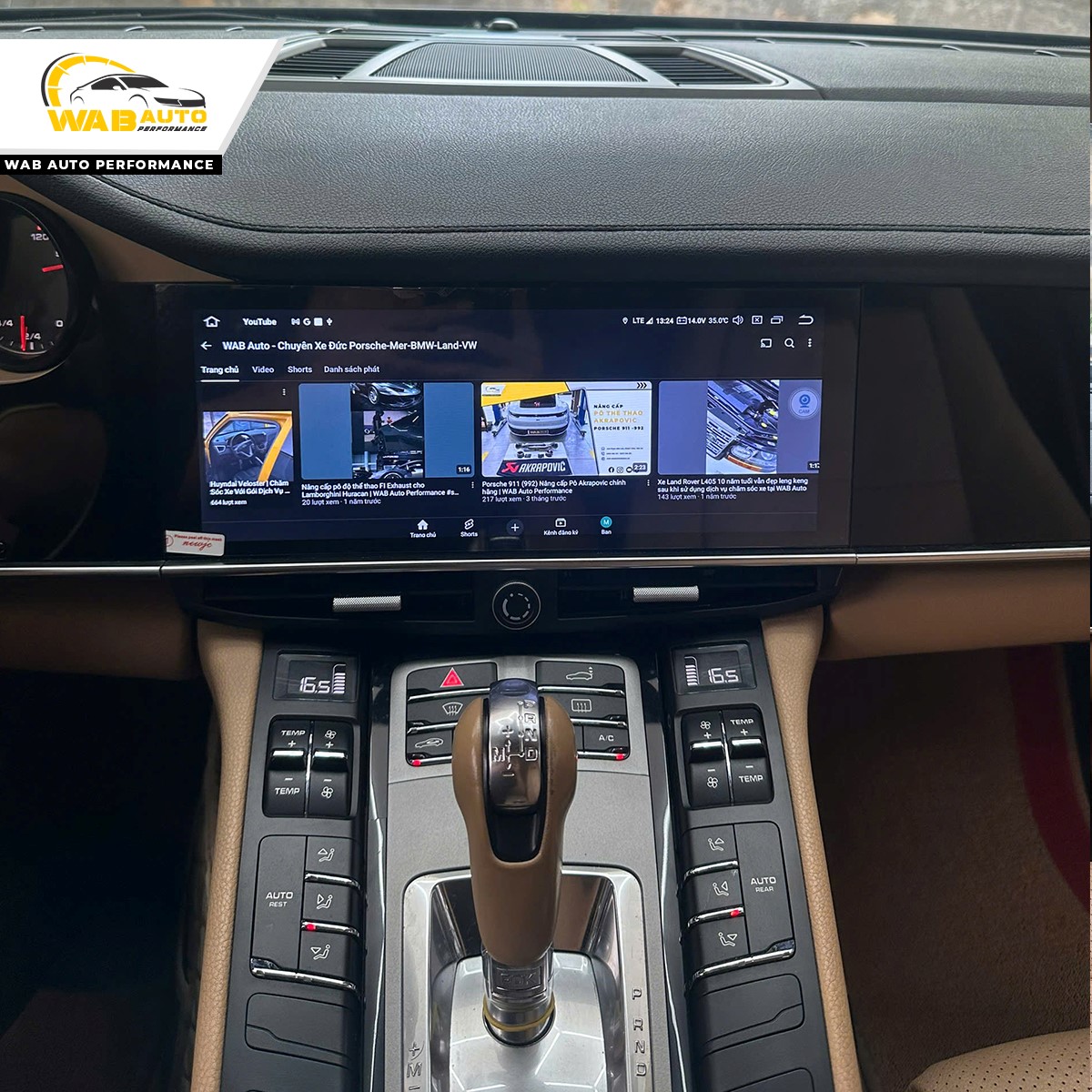 Hình Ảnh Thực Tế Nâng Cấp Màn Hình Android 12.3 Inch Porsche Panamera 970