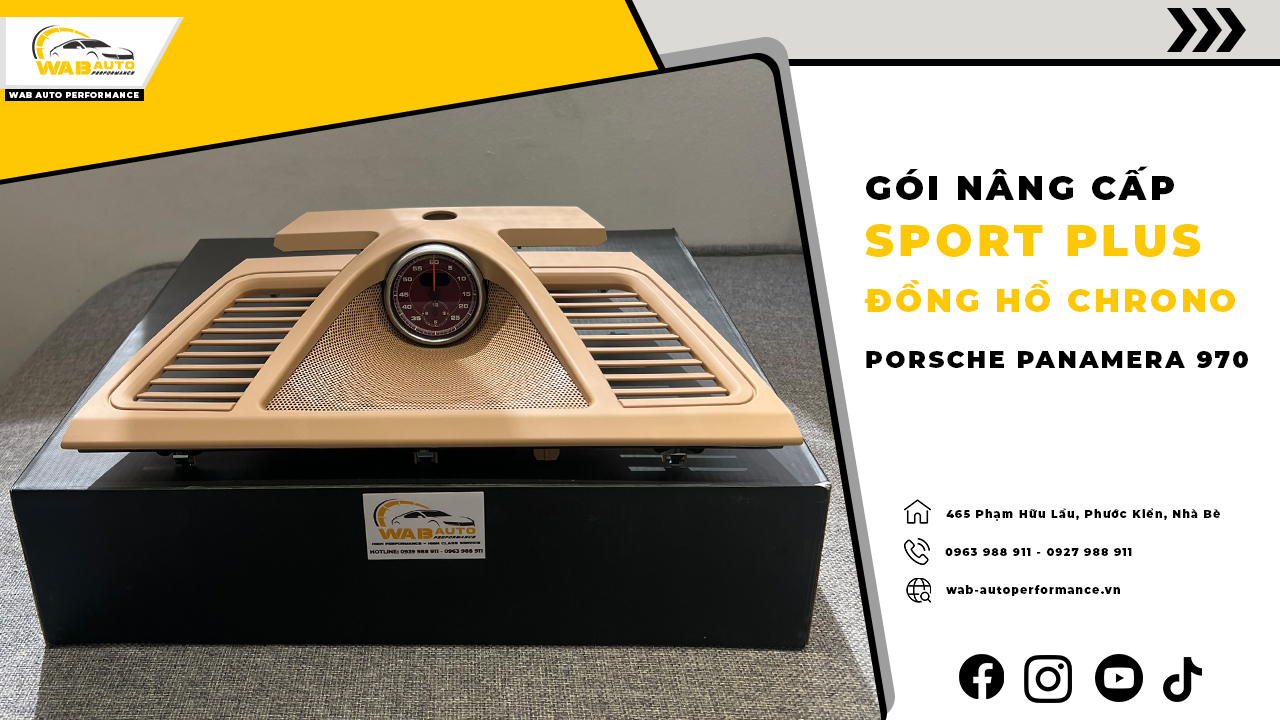 Gói Nâng Cấp Sport Plus Và Đồng Hồ Chrono Cho Porsche Panamera 970