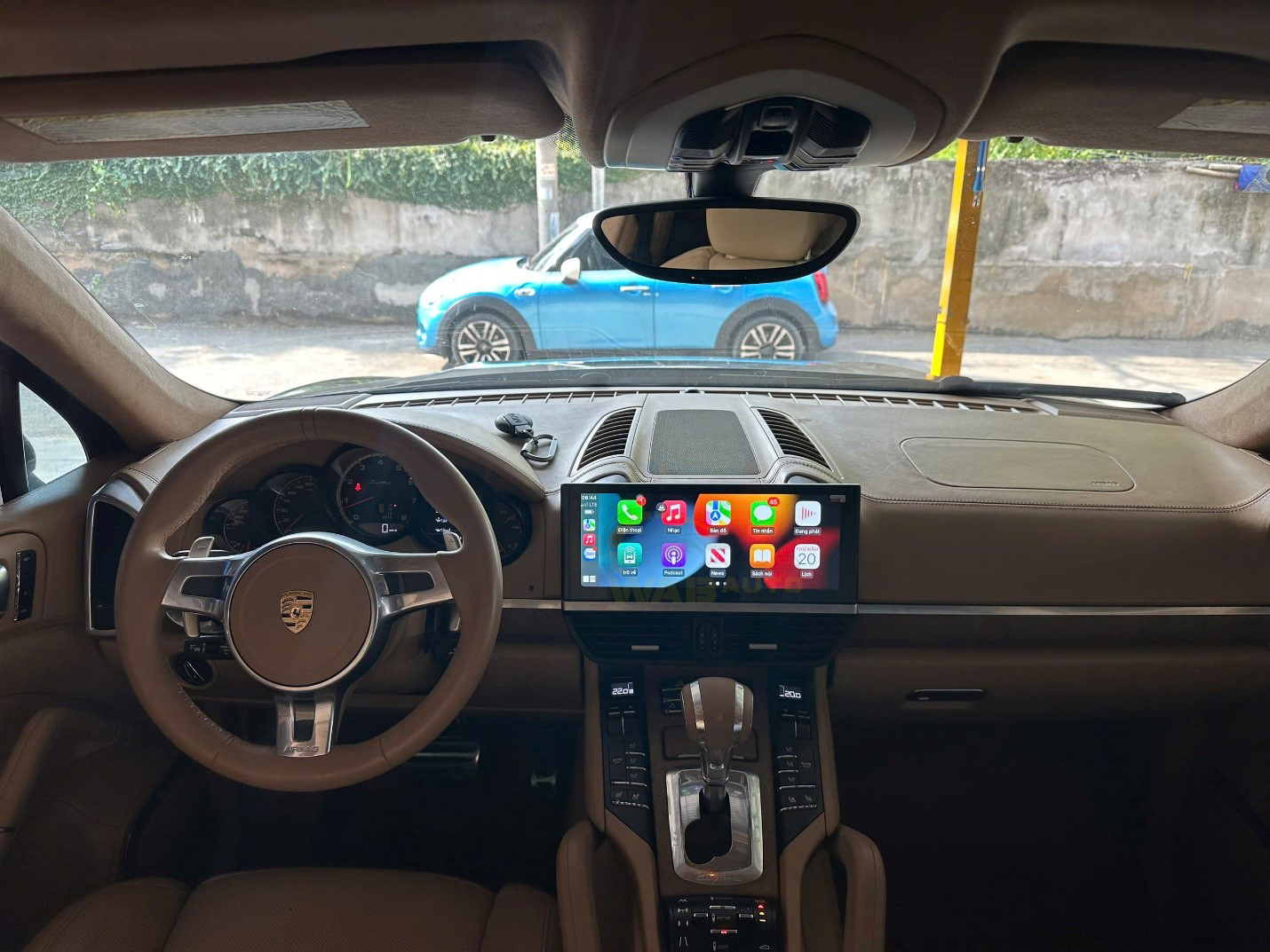 Hình Ảnh Thực Tế Nâng Cấp Màn Hình Android 12.3 Inch Porsche Cayenne Turbo 2012