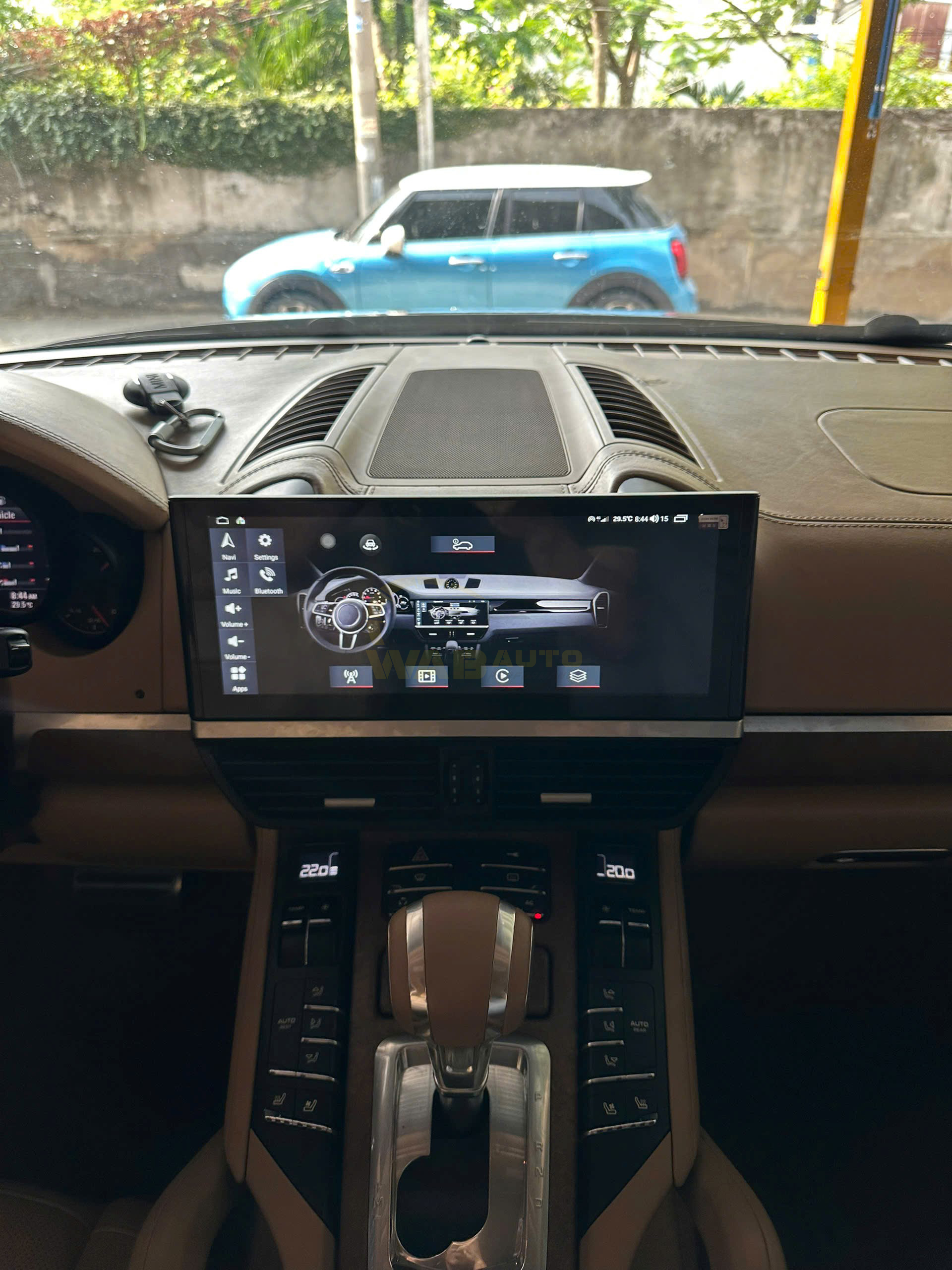 Hình Ảnh Thực Tế Nâng Cấp Màn Hình Android 12.3 Inch Porsche Cayenne Turbo 2012