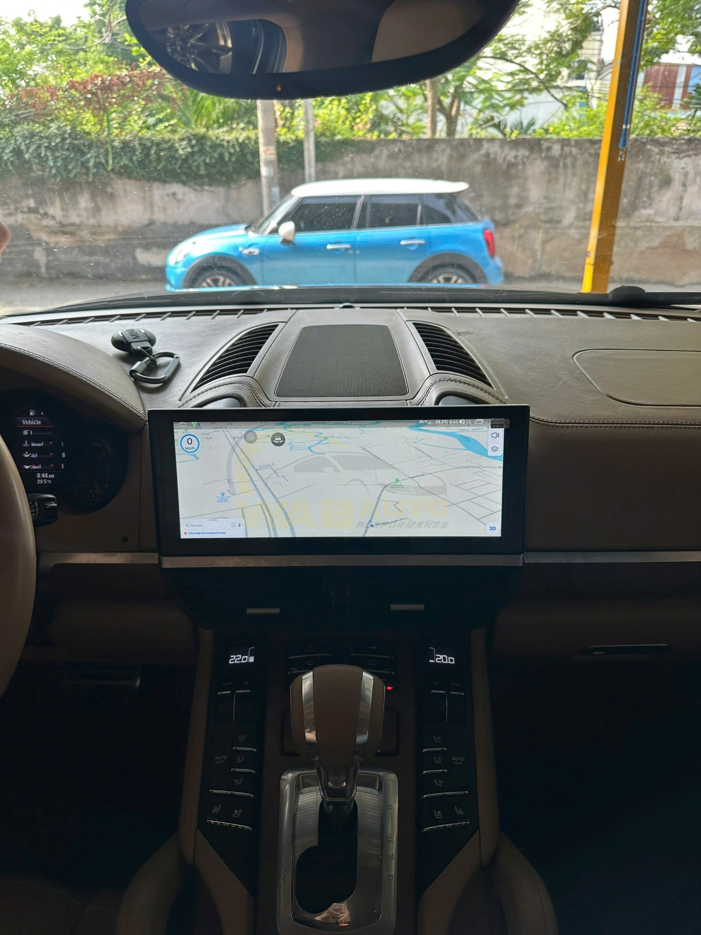 Hình Ảnh Thực Tế Nâng Cấp Màn Hình Android 12.3 Inch Porsche Cayenne Turbo 2012