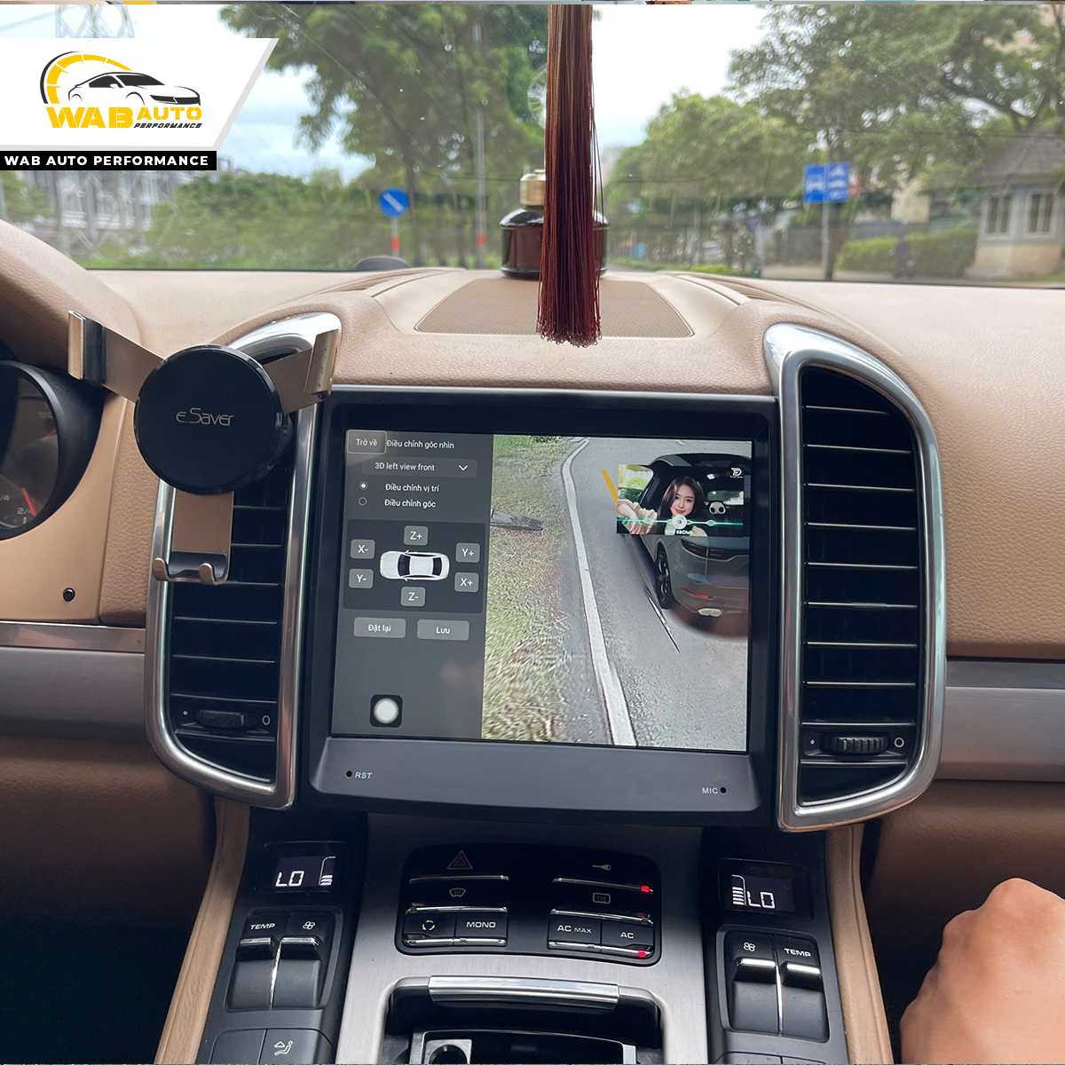 Nâng cấp màn hình Android cho Porsche Cayenne 2011 