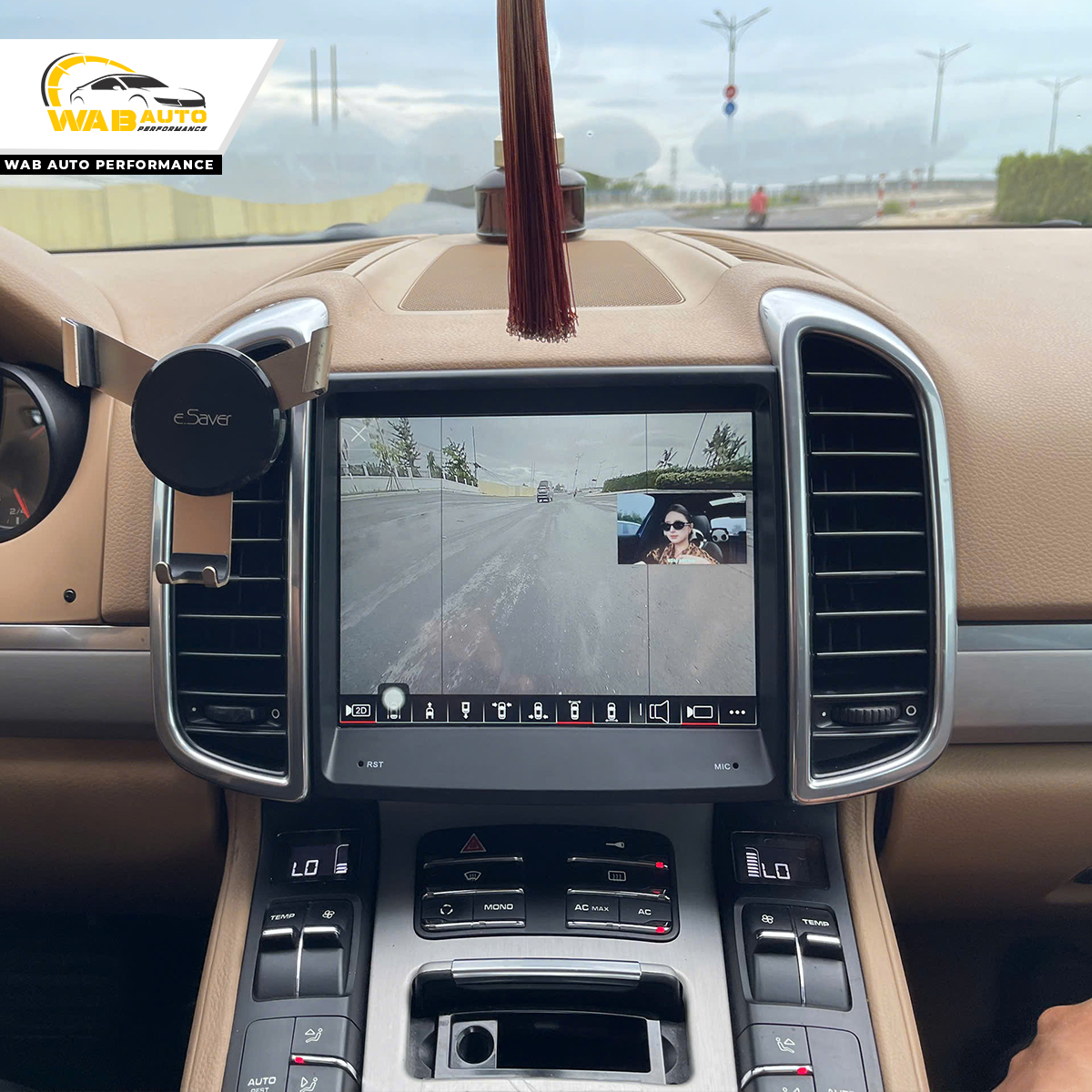 Nâng cấp màn hình Android cho Porsche Cayenne 2011 