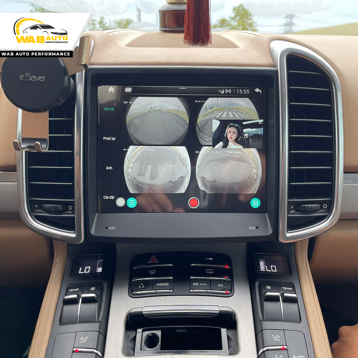 Nâng cấp màn hình Android cho Porsche Cayenne 2011 