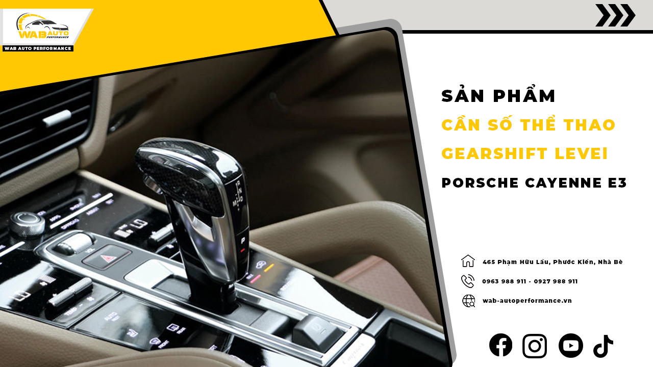 Mẫu Cần Số Thể Thao Cho Porsche Cayenne E3 2018 – 2023