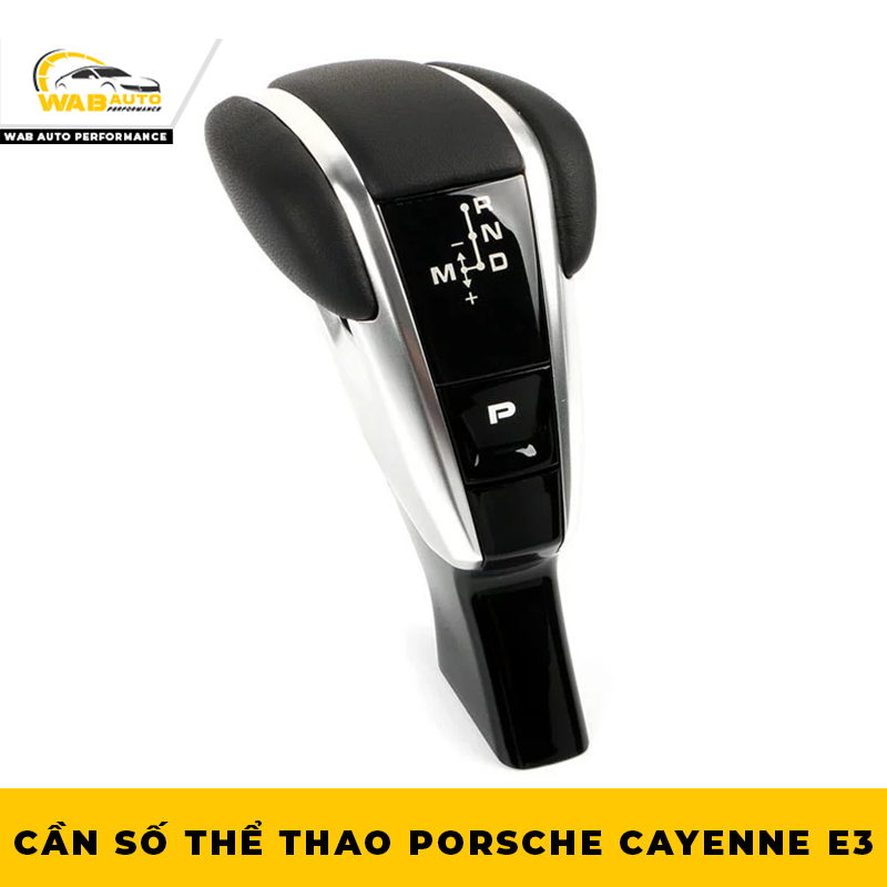 Sản Phẩm Cần Số Thể Thao Porsche Cayenne E3 màu da đen viền crom