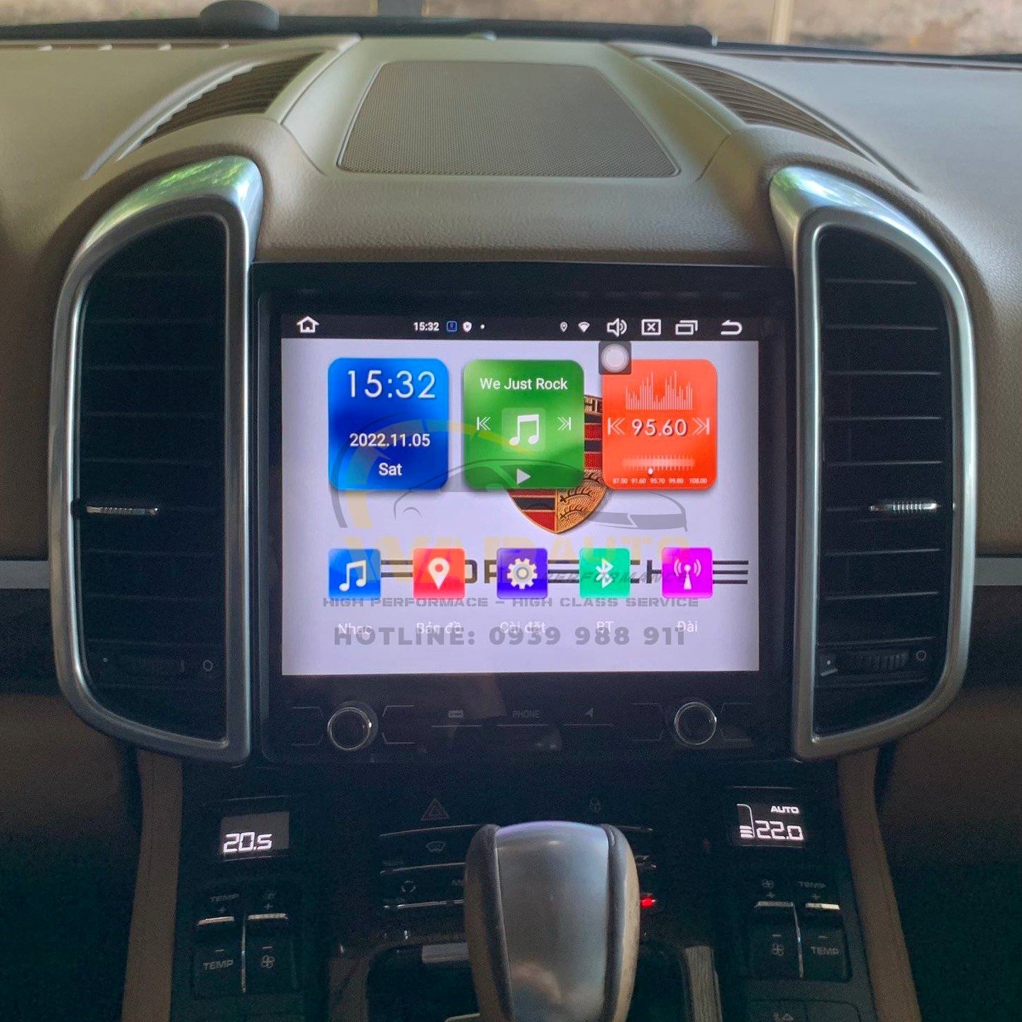 Porsche Cayenne S 92A 2015 nâng cấp màn hình Android 10.4 inch