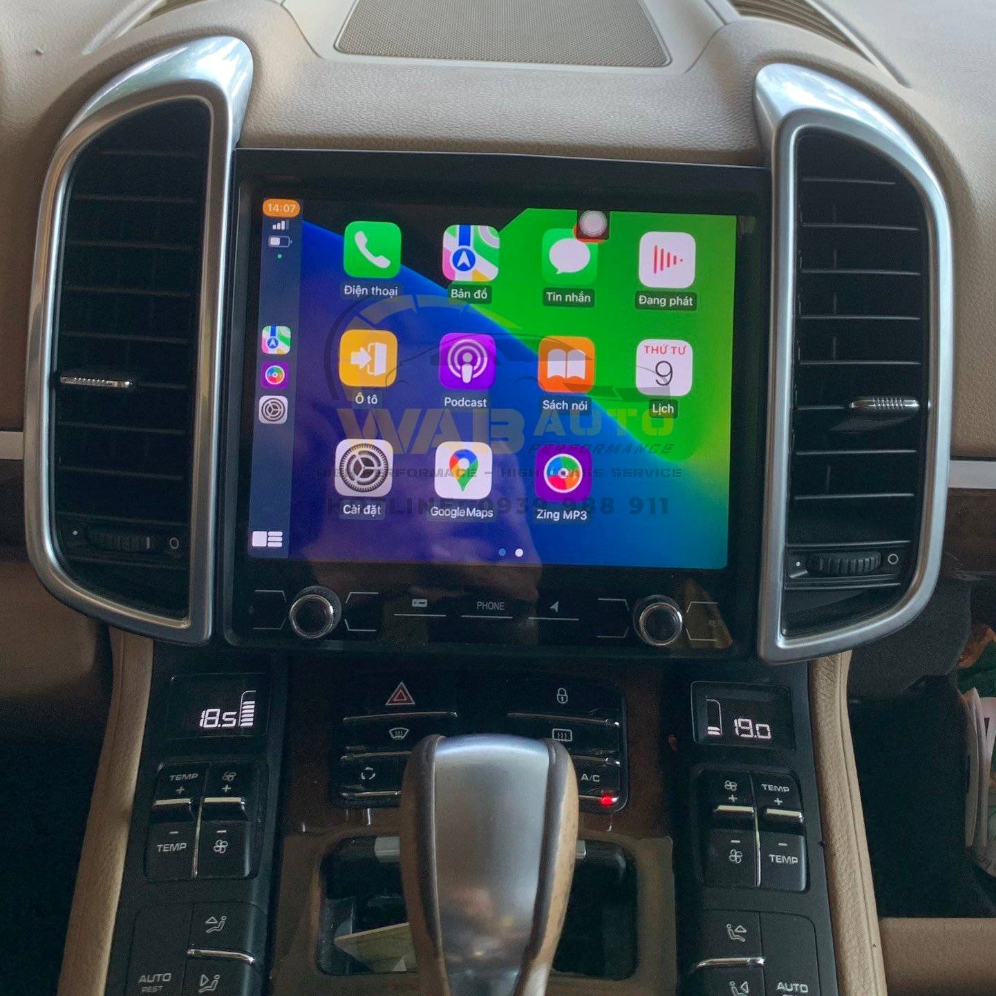 Porsche Cayenne 2013 nâng cấp màn hình Android 10.4inch