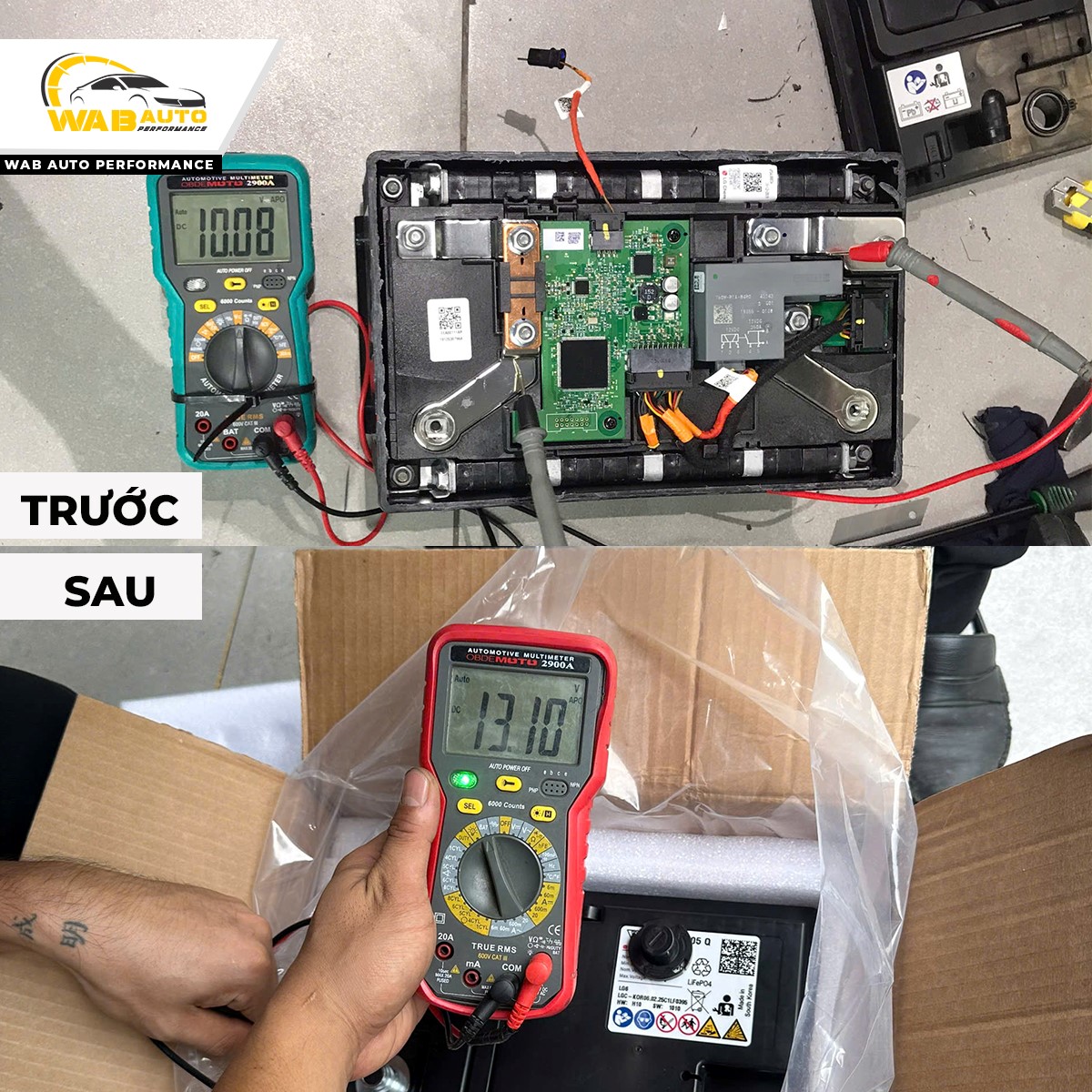 Thay thế bình ắc quy LIthium OEM cho Porsche Cayenne 9YA 2019