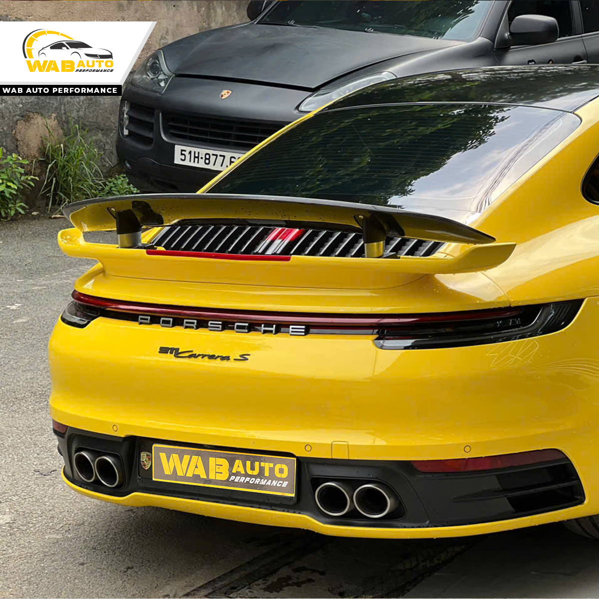 ình ảnh thực tế nâng cấp đuôi gió mẫu Porsche 911 Carrera S Coupe 992-1 2020